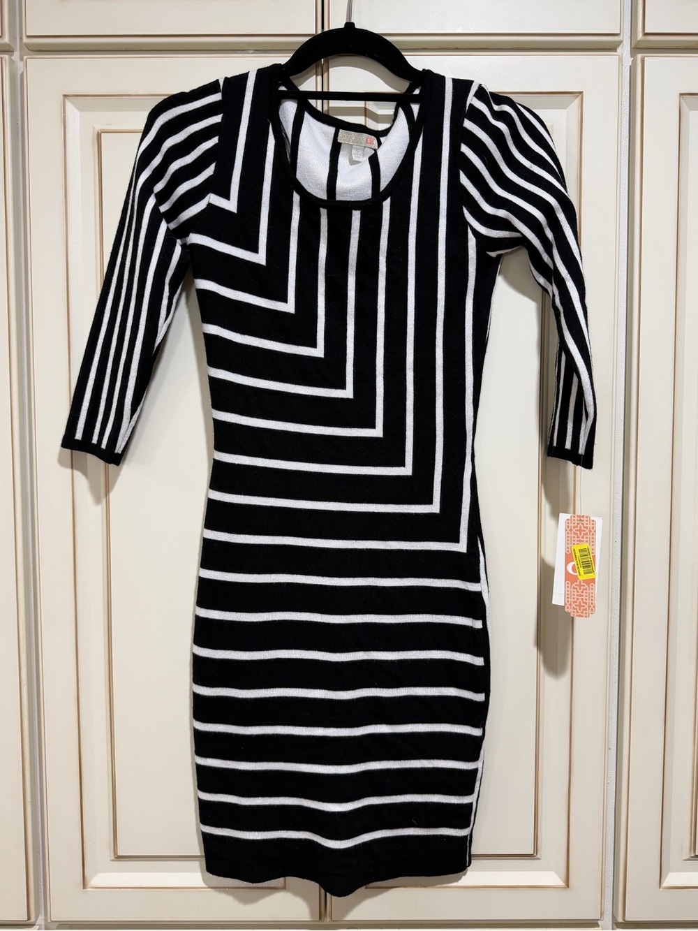 GB Black & White Geometric Stripe Sweater Dress | Size Small | NWT